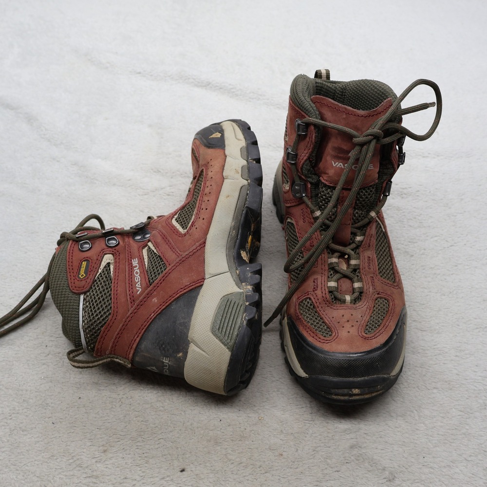 Vasque Womens 8M Hiking Boots‎ Red Breeze 2.0 Leather Mesh Gore-Tex Waterproof